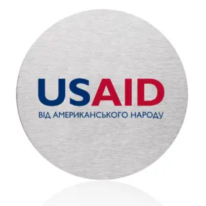 USAID Ukrainian - Osaka Stainless Steel Round Coasters