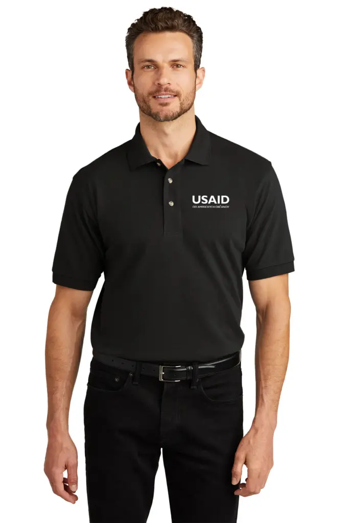 USAID Slovak - Port Authority Heavyweight Cotton Pique Polo Shirt