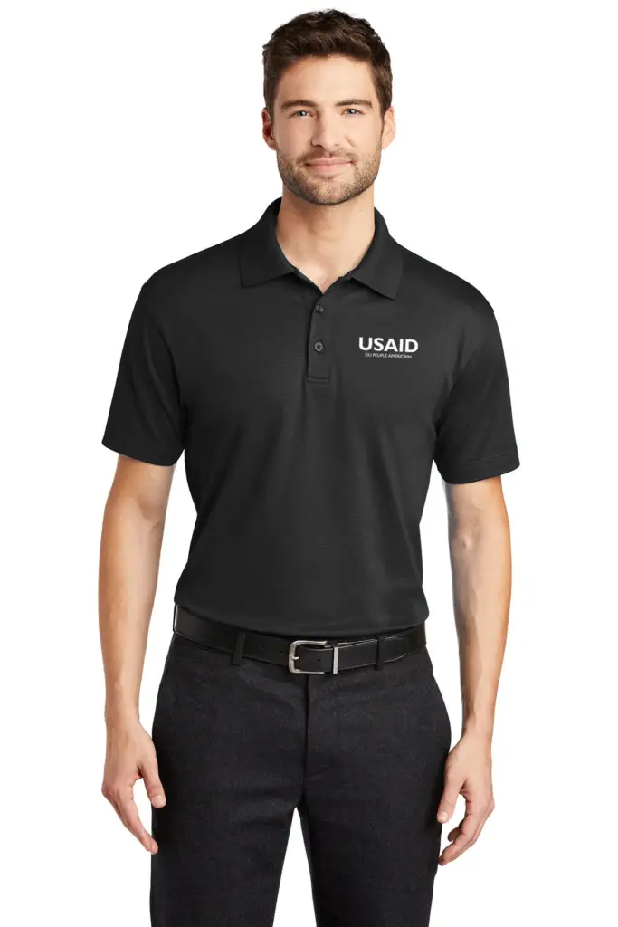 USAID French - Port Authority Men's Rapid Dry Mesh Polo Shirt