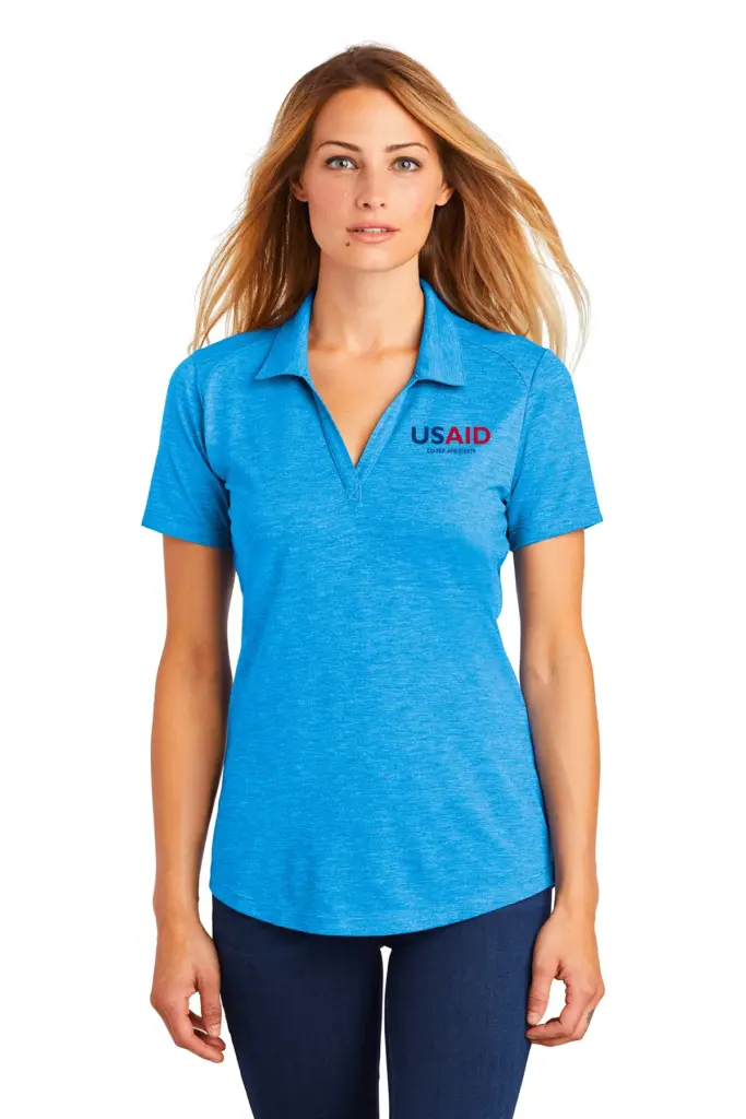 USAID Creole Sport-Tek Ladies PosiCharge Tri-Blend Wicking Polo