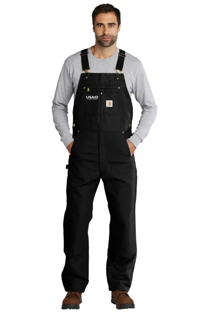 USAID French - Carhartt Duck Unlined Bib Overalls