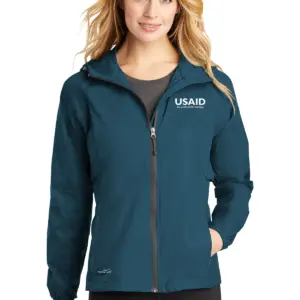 USAID Bosnian Cyrillic Eddie Bauer Ladies Packable Wind Jacket