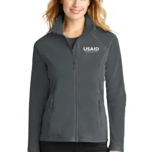 USAID Czech Eddie Bauer Ladies Full-Zip Microfleece Jacket