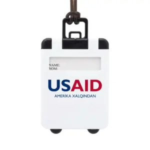 USAID Azerbaijani - Mini Carry On Luggage Tags