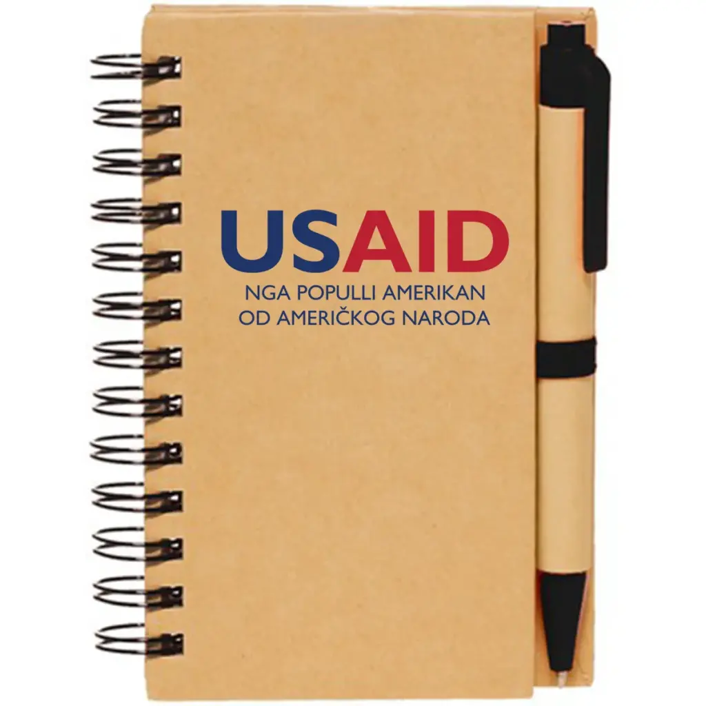 USAID Albanian - 2.75" x 4.75" Mini Spiral Notebooks