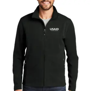 USAID French - Eddie Bauer Men's Full-Zip Microfleece Jacket