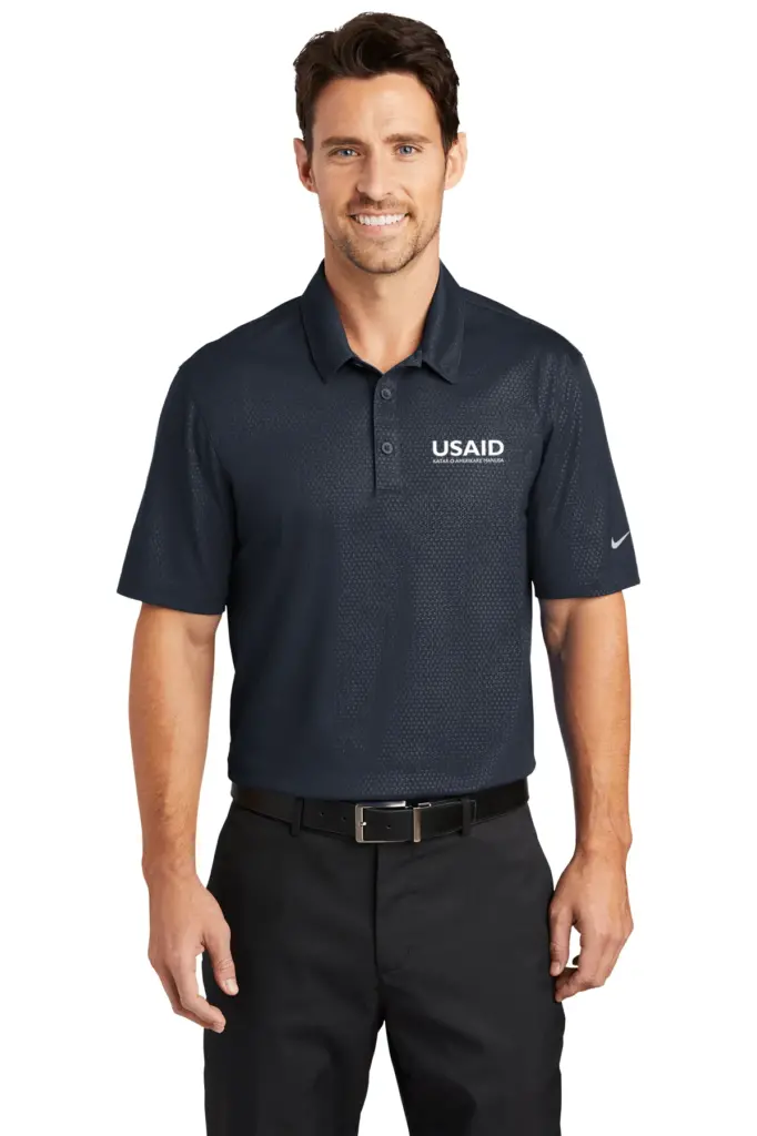 USAID Romanes - Nike Golf Dri-FIT Embossed Tri-Blade Polo Shirt