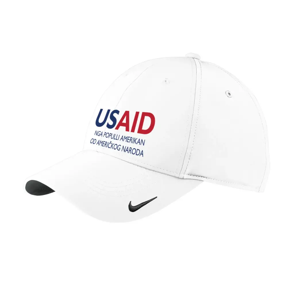 USAID Albanian - Embroidered Nike Swoosh Legacy 91 Cap (Min 12 Pcs)