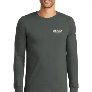 USAID Romanian - Nike Men's Dri-FIT Cotton/Poly Long Sleeve Tee