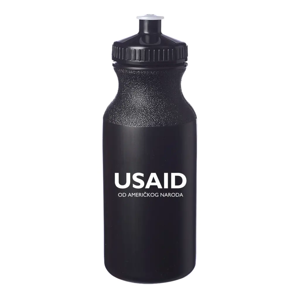 USAID Bosnian Latinic - 20 Oz. Custom Plastic Water Bottles