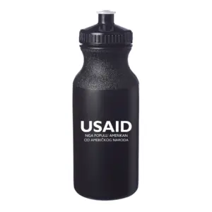 USAID Albanian - 20 Oz. Custom Plastic Water Bottles
