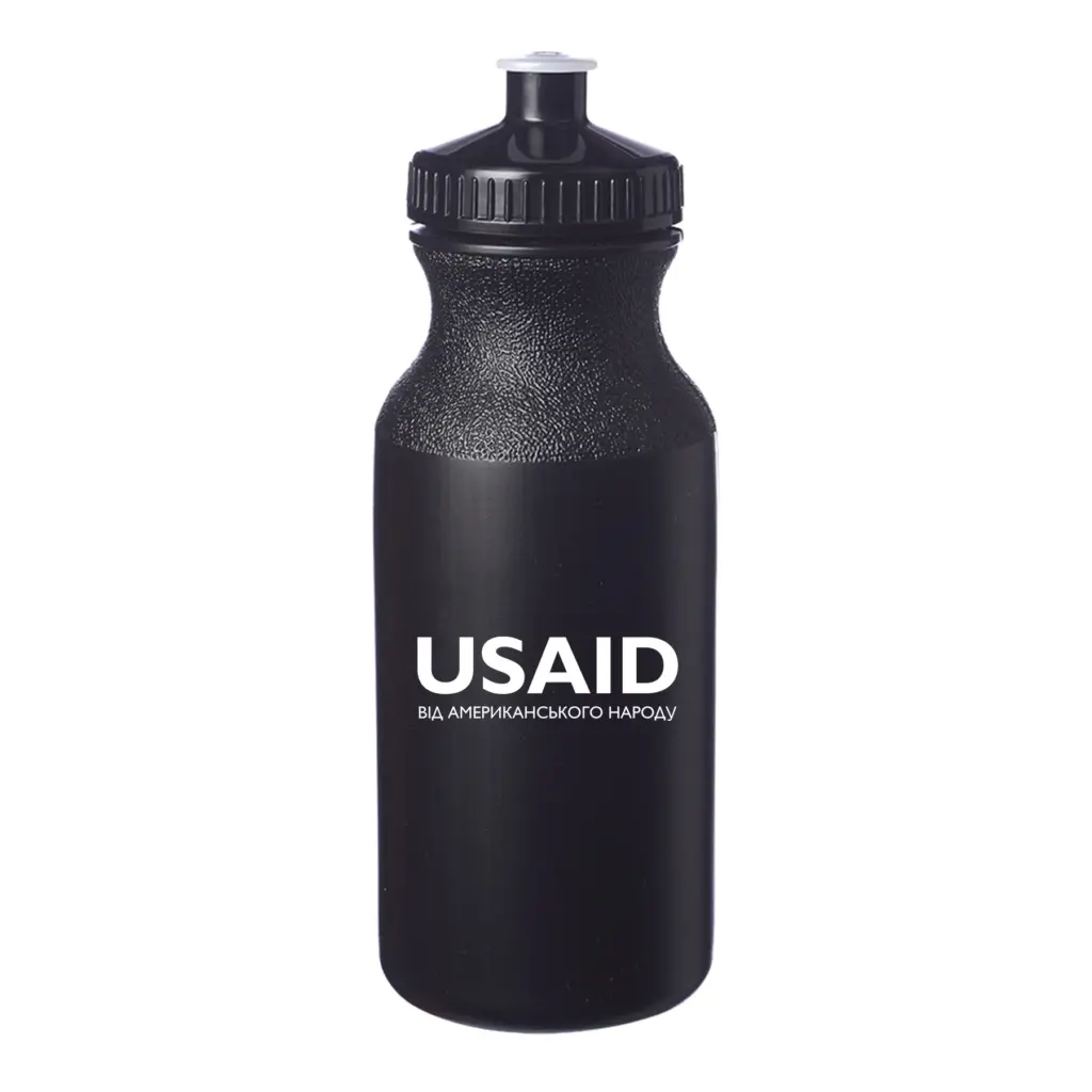 USAID Ukrainian - 20 Oz. Custom Plastic Water Bottles