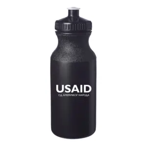 USAID Bosnian Cyrillic - 20 Oz. Custom Plastic Water Bottles
