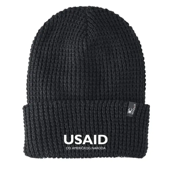 USAID Bosnian Latinic - Embroidered SPYDER Adult Vertex Knit Beanie