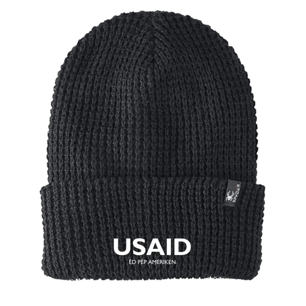 USAID Creole - Embroidered SPYDER Adult Vertex Knit Beanie