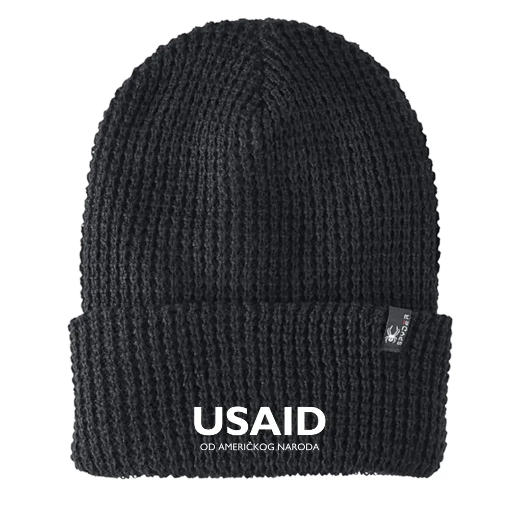 USAID Croatian - Embroidered SPYDER Adult Vertex Knit Beanie