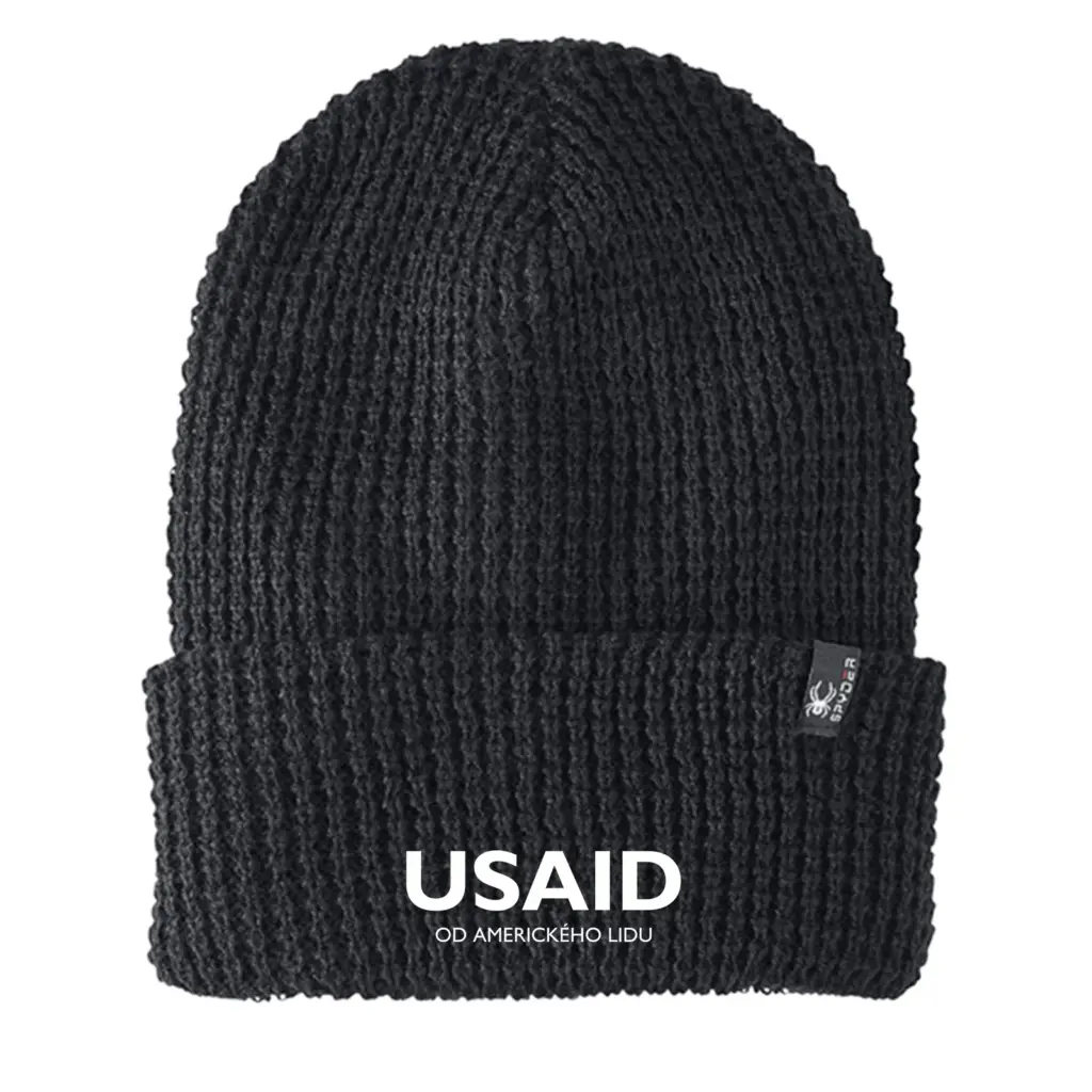 USAID Czech - Embroidered SPYDER Adult Vertex Knit Beanie