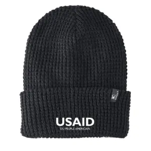 USAID French - Embroidered SPYDER Adult Vertex Knit Beanie