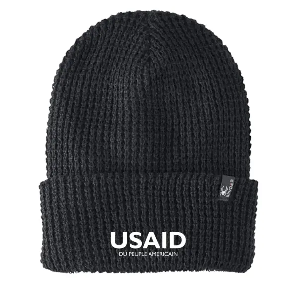 USAID French - Embroidered SPYDER Adult Vertex Knit Beanie