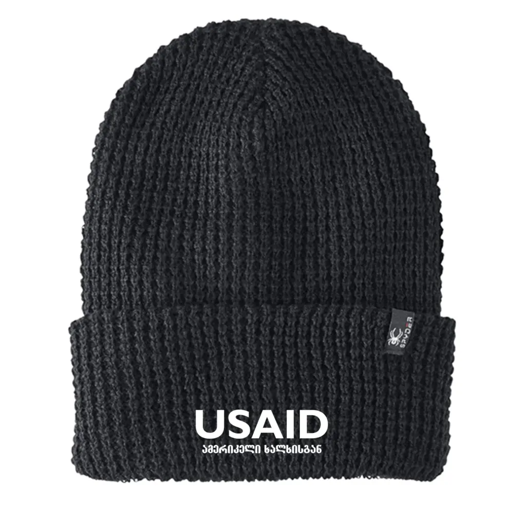 USAID Georgian - Embroidered SPYDER Adult Vertex Knit Beanie