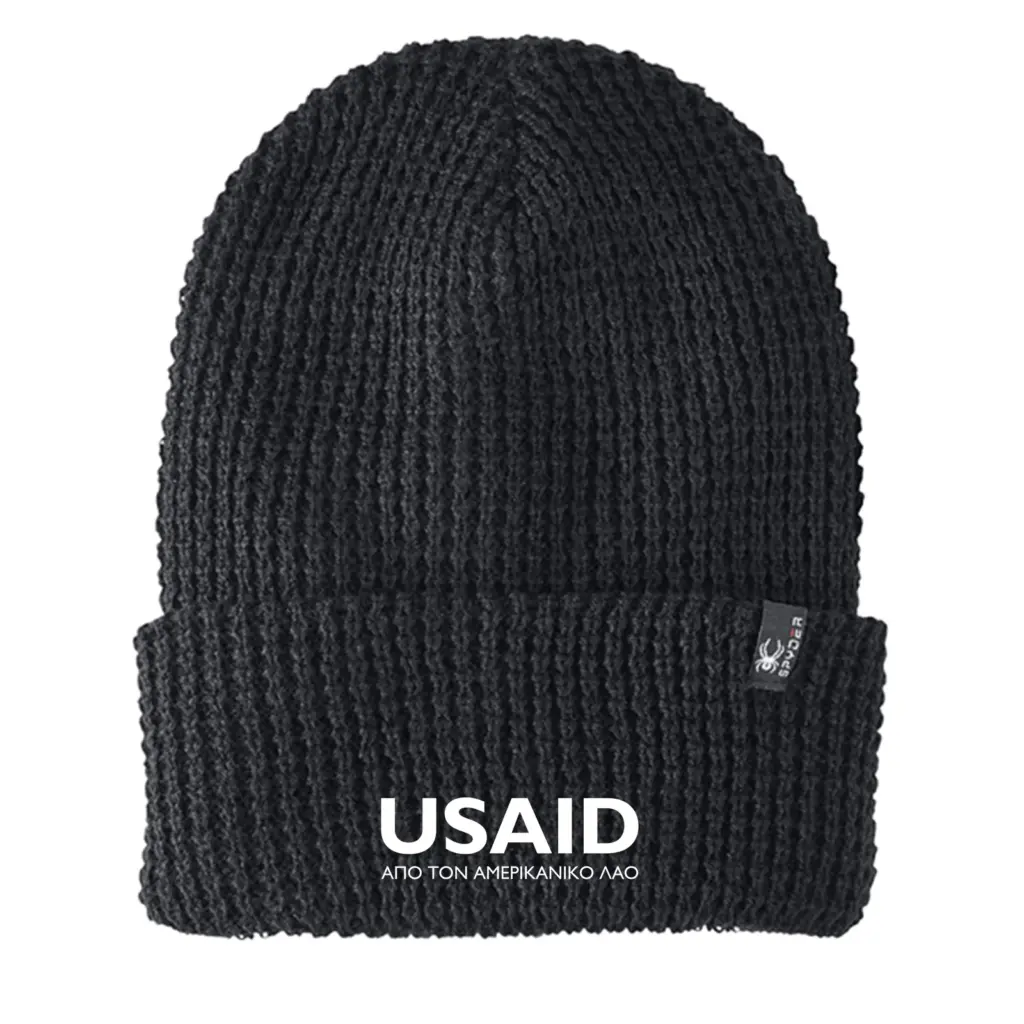 USAID Greek - Embroidered SPYDER Adult Vertex Knit Beanie