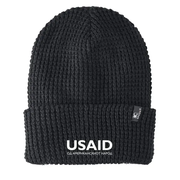 USAID Macedonian - Embroidered SPYDER Adult Vertex Knit Beanie