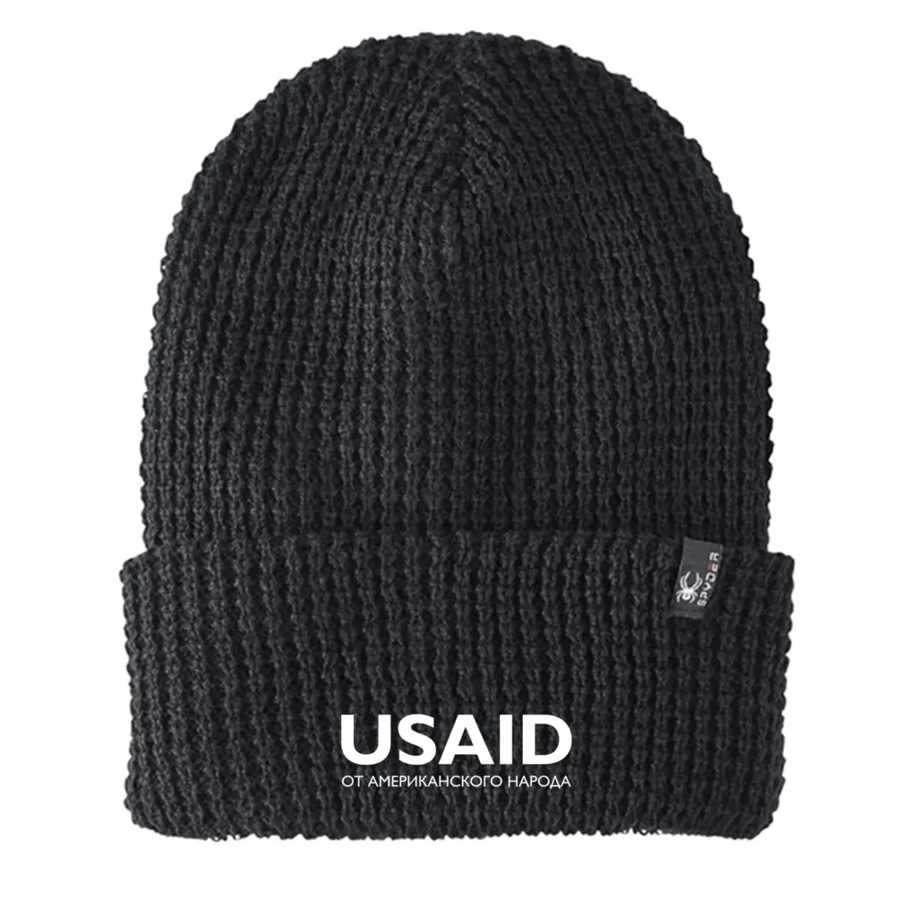 USAID Russian - Embroidered SPYDER Adult Vertex Knit Beanie