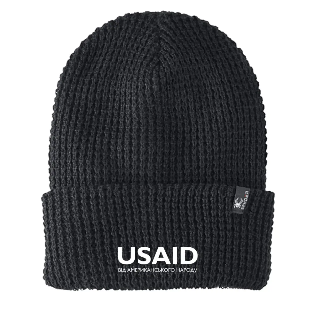 USAID Ukrainian - Embroidered SPYDER Adult Vertex Knit Beanie