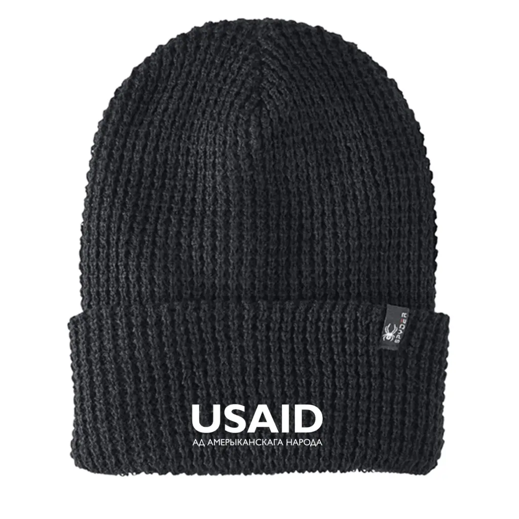 USAID Belarusian - Embroidered SPYDER Adult Vertex Knit Beanie