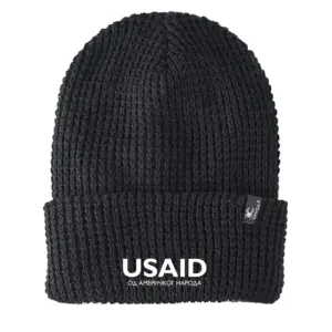 USAID Bosnian Cyrillic - Embroidered SPYDER Adult Vertex Knit Beanie