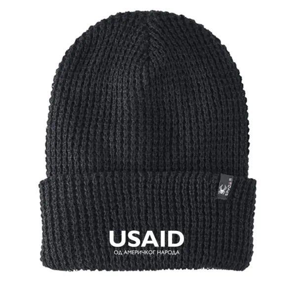 USAID Bosnian Cyrillic - Embroidered SPYDER Adult Vertex Knit Beanie