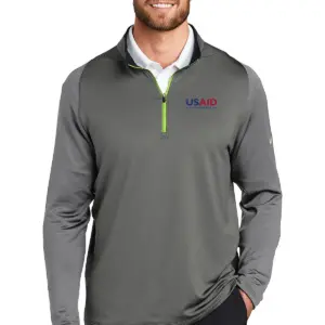 USAID Greek - Nike Golf Men's Dri-FIT Stretch 1/2-Zip Cover-Up Shirt