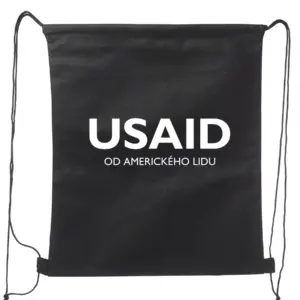 USAID Czech - Non-Woven Drawstring Backpacks (14.5"x17.5")
