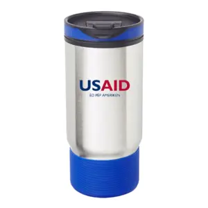 USAID Creole - Oxford 17oz. Ribbed Travel Mugs