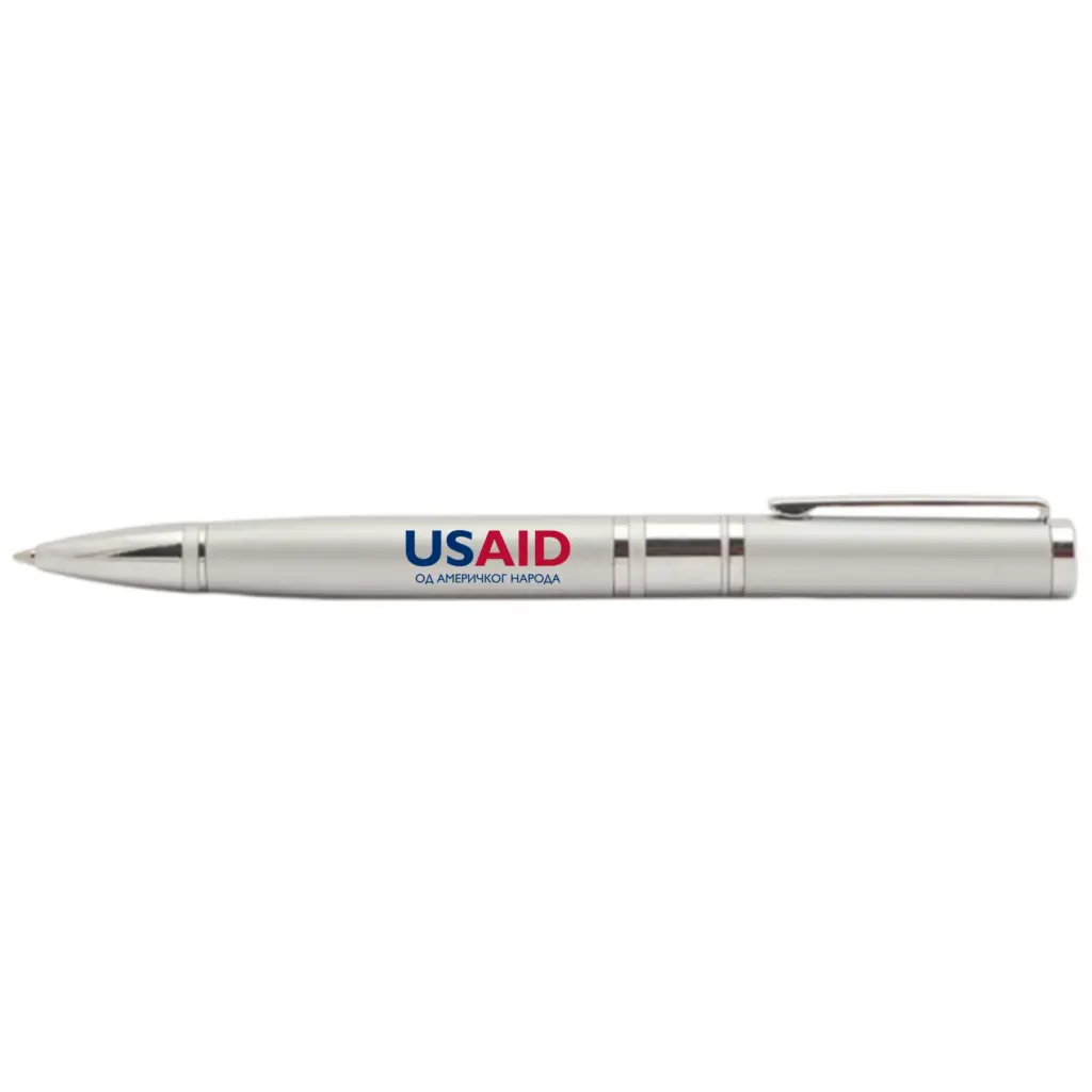 USAID Bosnian Cyrillic - Diplomat Metal Ballpoint Pens