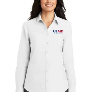 USAID Romanian Ladies Port Authority SuperPro Oxford Shirt