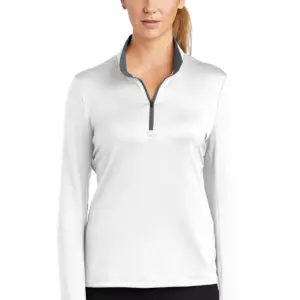 USAID Bosnian Latinic Nike Golf Ladies Dri-FIT Stretch 1/2-Zip Cover-Up Shirt