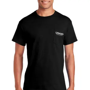 USAID Azerbaijani - Gildan 6.1 Oz. 100% Cotton Preshrunk T-Shirt min 12 pcs