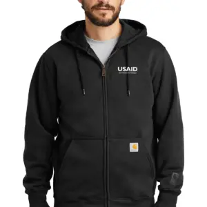 USAID Croatian - Carhartt Rain Defender Paxton Heavyweight Hooded Zip-Front Sweatshirt