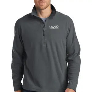 USAID Armenian - Eddie Bauer Men's 1/2-Zip Microfleece Jacket