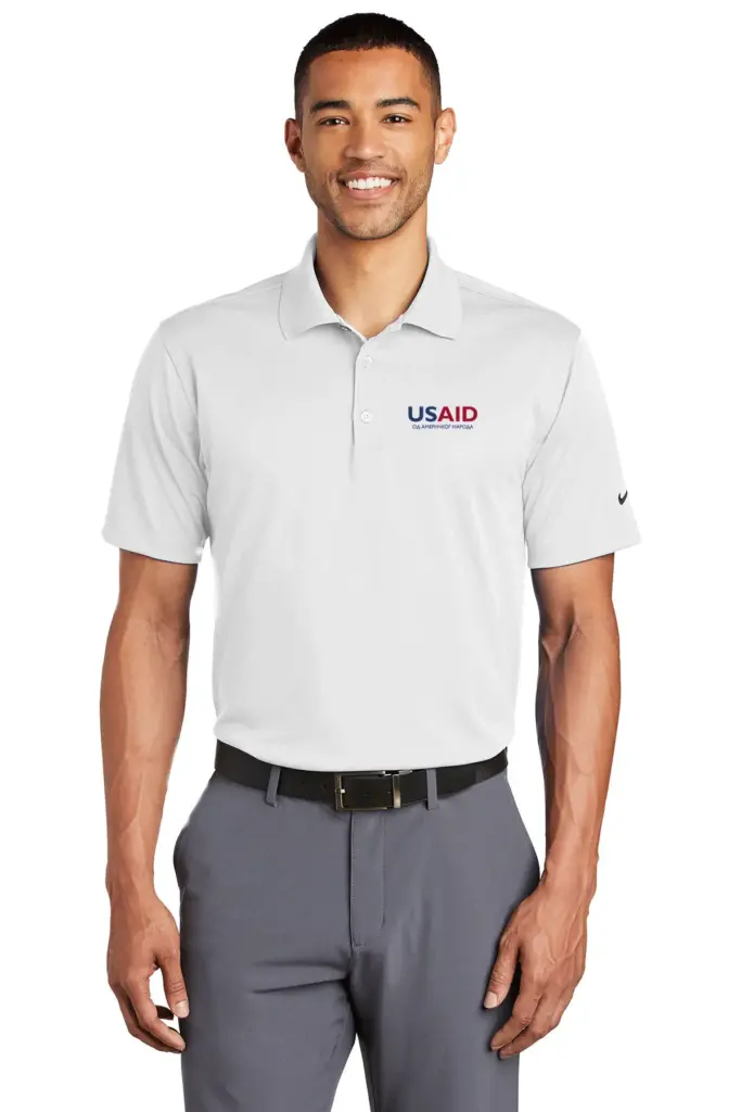 USAID Bosnian Cyrillic - Nike Golf Tech Basic Dri-Fit Polo Shirt