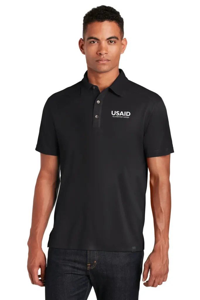 USAID Bosnian Cyrillic - OGIO Men's Hybrid Polo Shirt