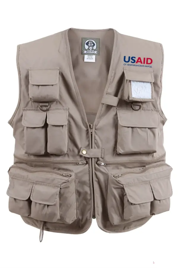 USAID Bulgarian - Uncle Milty's Khaki Travel Vest Min 12 pcs
