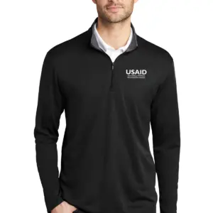 USAID Albanian - Port Authority Silk Touch Performance 1/4-Zip Shirt