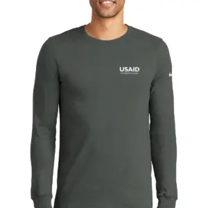 USAID Bosnian Latinic - Nike Men's Dri-FIT Cotton/Poly Long Sleeve Tee