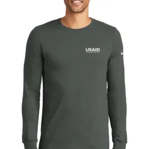 USAID Bulgarian - Nike Men's Dri-FIT Cotton/Poly Long Sleeve Tee