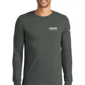 USAID Croatian - Nike Men's Dri-FIT Cotton/Poly Long Sleeve Tee