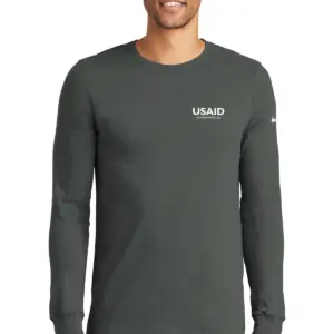 USAID Czech - Nike Men's Dri-FIT Cotton/Poly Long Sleeve Tee