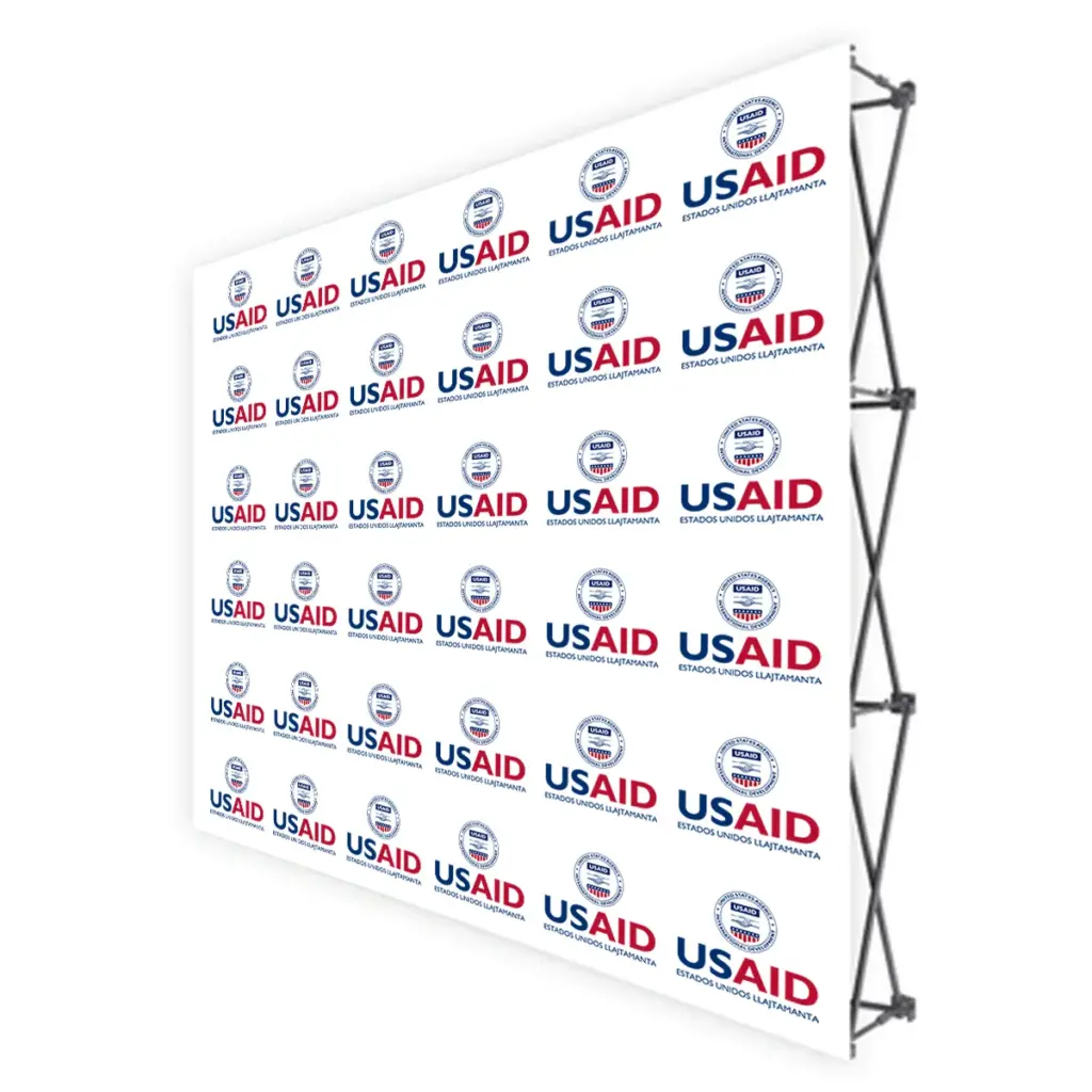 USAID Quechua Translated Brandmark Banners & Stickers