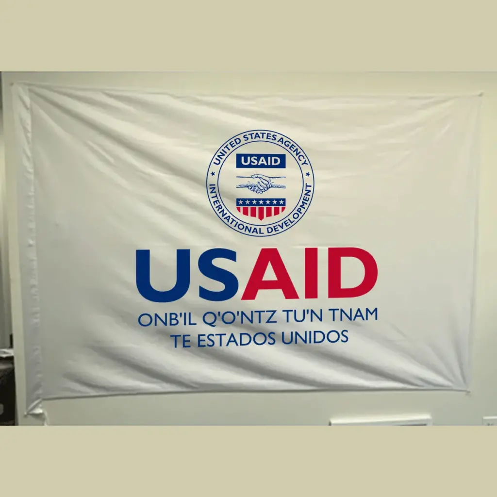 USAID Mam Pole USAID Flag - Single Sided 4 x 6 feet